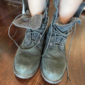 Womens Timberland Fleece Lined Boots Sz 10